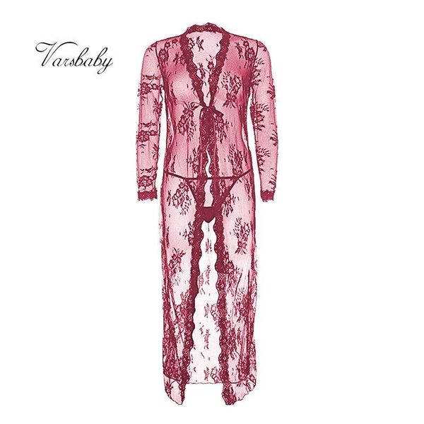 women's sleepwear varsbaby lace see-through nightgown 3 colors breathable robe set robe+g-strings 2 pc for ladies, Black;red
women's sleepwear varsbaby lace see-through nightgown 3 colors breathable robe set robe+g-strings 2 pc for ladies, Black;red