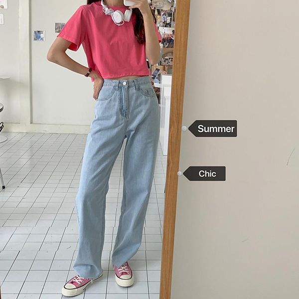 s-xl 2 colors 2021 korean style women classic denim pants casual high waist jeans for straight long womens (78363) women's, Blue
s-xl 2 colors 2021 korean style women classic denim pants casual high waist jeans for straight long womens (78363) women's, Blue