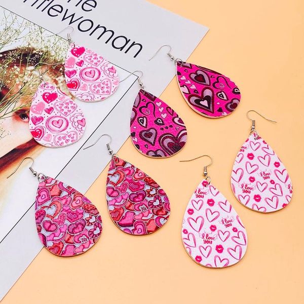 dangle & chandelier 12 pairs valentine day leather earrings women heart print teardrop kit a69f, Silver
dangle & chandelier 12 pairs valentine day leather earrings women heart print teardrop kit a69f, Silver