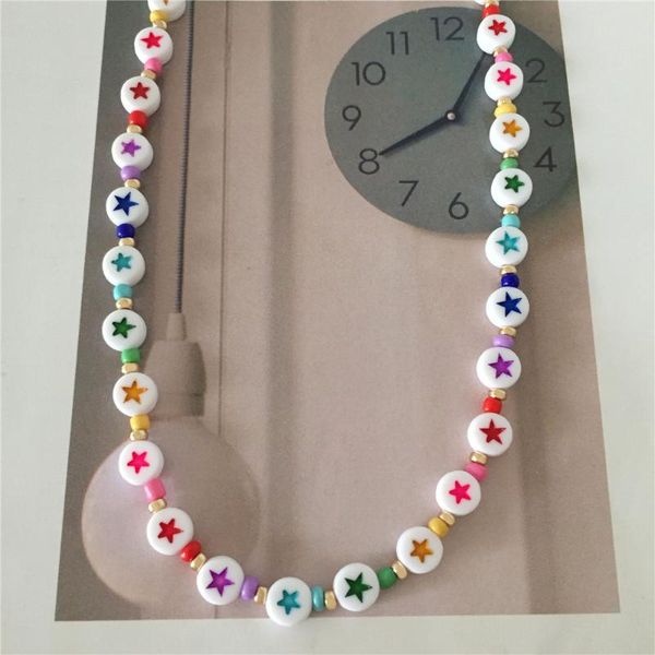 chains bohemian polymer clay necklace soft pottery choker colorful surfer beads collar handmade women jewelry gift wholesale, Silver
chains bohemian polymer clay necklace soft pottery choker colorful surfer beads collar handmade women jewelry gift wholesale, Silver