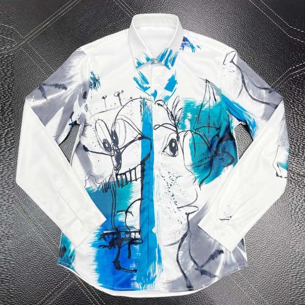 men's dress shirts brand shirt men runway style slim casual business male long sleeve 100% cotton camisas masculina plus size, White;black
men's dress shirts brand shirt men runway style slim casual business male long sleeve 100% cotton camisas masculina plus size, White;black