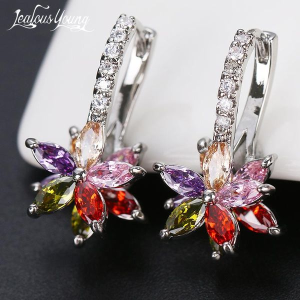 hoop & huggie fashion silver color earrings flower cluster clear crystal zirconia earring for women jewelry brincos, Golden;silver
hoop & huggie fashion silver color earrings flower cluster clear crystal zirconia earring for women jewelry brincos, Golden;silver