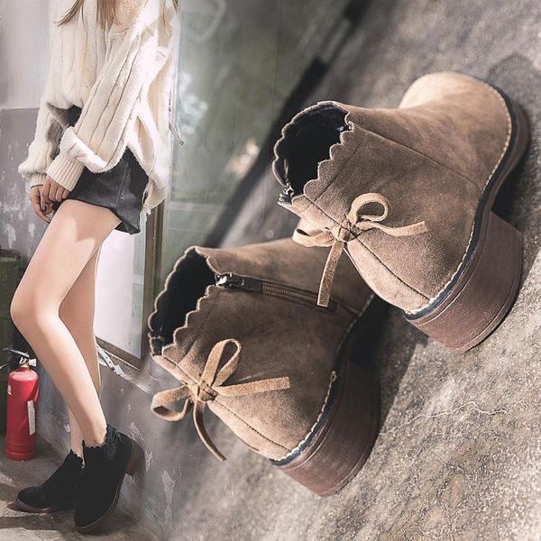 boots fashion ankle flock basic women pointed toe shallow platform solid med square heel zip winter shoes plus size, Black
boots fashion ankle flock basic women pointed toe shallow platform solid med square heel zip winter shoes plus size, Black