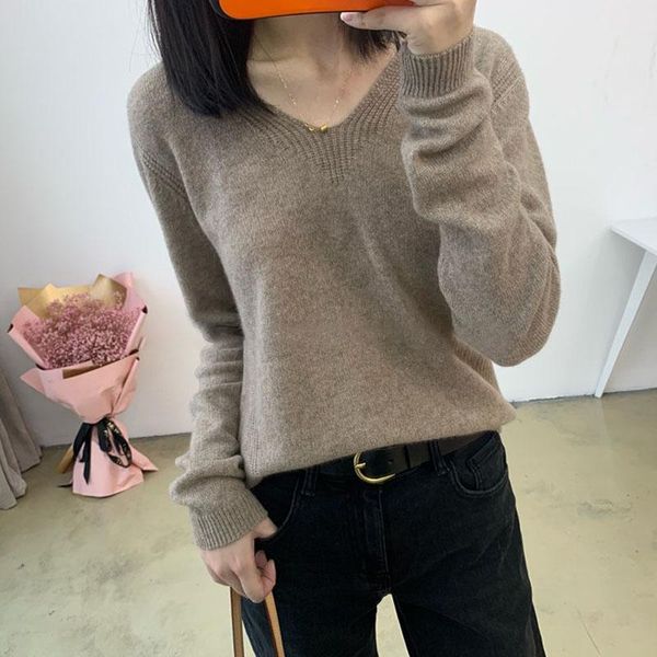 women's sweaters spring and autumn sweater casual solid color v-neck long-sleeved, White;black
women's sweaters spring and autumn sweater casual solid color v-neck long-sleeved, White;black