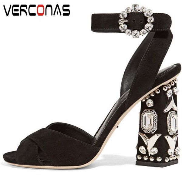 dress shoes verconas 2021 summer woman sandals pumps classic design rhinestone pearl decoration pointed toe square heeled, Black
dress shoes verconas 2021 summer woman sandals pumps classic design rhinestone pearl decoration pointed toe square heeled, Black