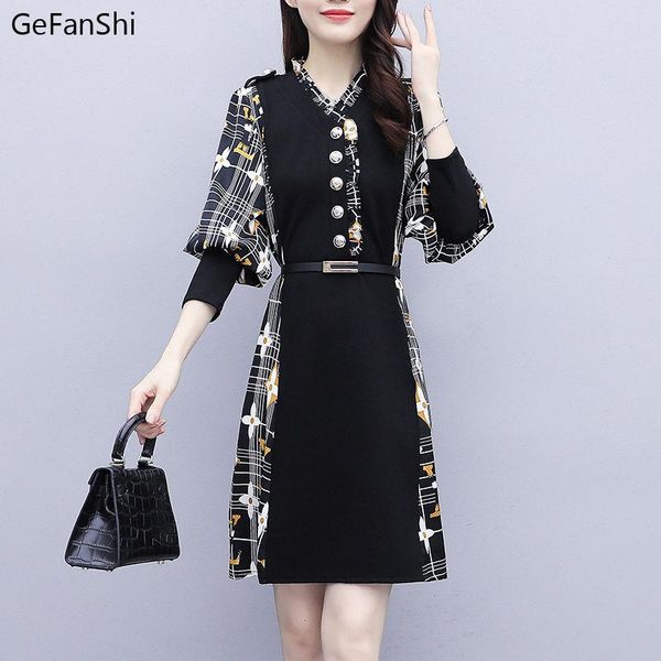 casual dresses 2021 spring autumn women long sleeve patchwork vintage dress fashion elegant slim office lady robe, Black;gray
casual dresses 2021 spring autumn women long sleeve patchwork vintage dress fashion elegant slim office lady robe, Black;gray