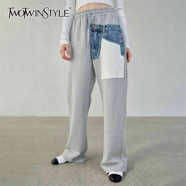 casual wide leg pants for women high waist patchwork pocket straight loose trousers female fashion clothing 210521, Black;white
casual wide leg pants for women high waist patchwork pocket straight loose trousers female fashion clothing 210521, Black;white