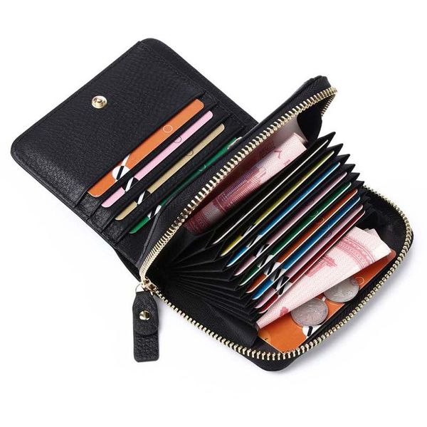 card holders id wallet women genuine leather holder zipper small short bag coin money, Brown;gray
card holders id wallet women genuine leather holder zipper small short bag coin money, Brown;gray