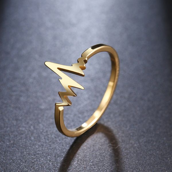 heartbeat rings minimalist stainless steel jewelry geometric women bagues pour femme gifts r459, Silver
heartbeat rings minimalist stainless steel jewelry geometric women bagues pour femme gifts r459, Silver