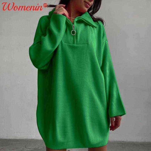 knitted thick striped women's sweater dress green turndown collar warm dresses 2021 winter fashion jumper female causal sweaters g1214, Black;gray
knitted thick striped women's sweater dress green turndown collar warm dresses 2021 winter fashion jumper female causal sweaters g1214, Black;gray