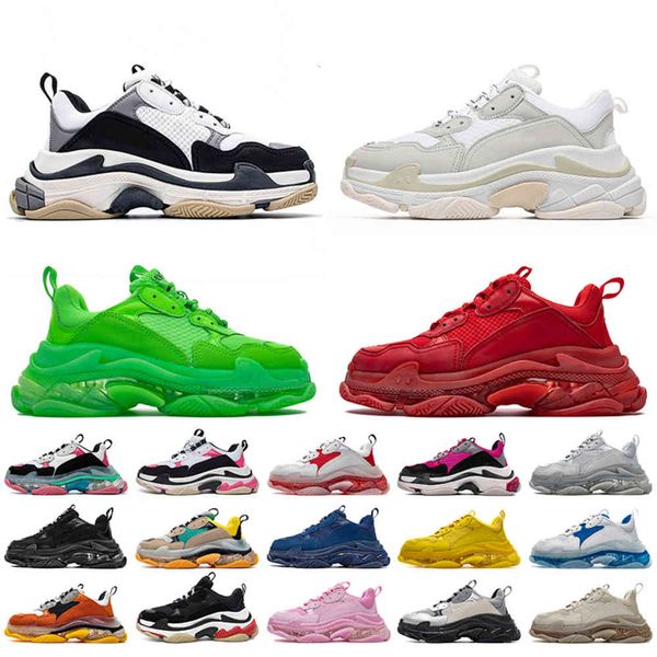 2021 triple s womens mens designer shoes platform casual sneakers crystal bottoms vintage paris 17fw triples flat clear sole loafers luxury, Black
2021 triple s womens mens designer shoes platform casual sneakers crystal bottoms vintage paris 17fw triples flat clear sole loafers luxury, Black
