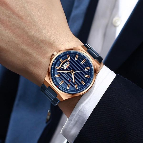 wristwatches men's watches analog golden watch men stainless steel waterproof quartz wristwatch date relogio masculino, Slivery;brown
wristwatches men's watches analog golden watch men stainless steel waterproof quartz wristwatch date relogio masculino, Slivery;brown