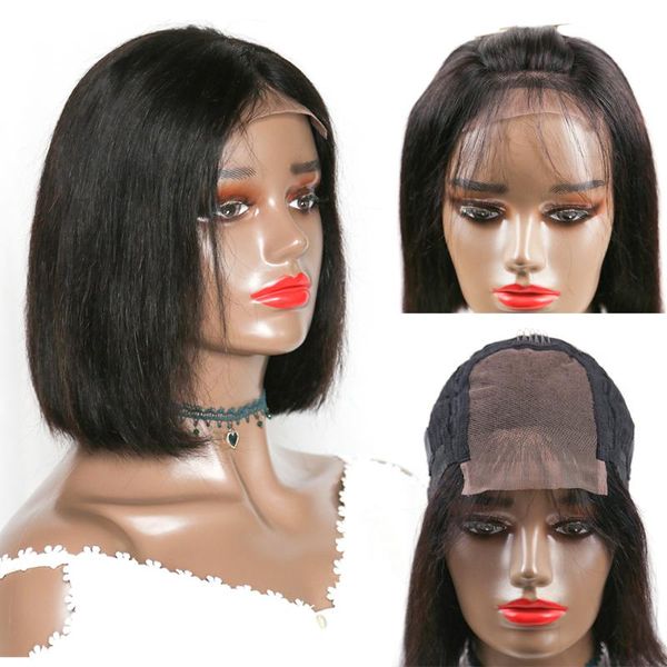 lace wigs peruvian straight human hair for black women 4x4 closure short bob wig natural color, Black;brown
lace wigs peruvian straight human hair for black women 4x4 closure short bob wig natural color, Black;brown