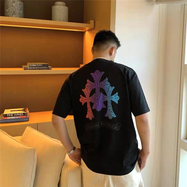 brand cross fashion new crosin print ins summer loose short t-shirt for men and women half sleeve, White;black
brand cross fashion new crosin print ins summer loose short t-shirt for men and women half sleeve, White;black