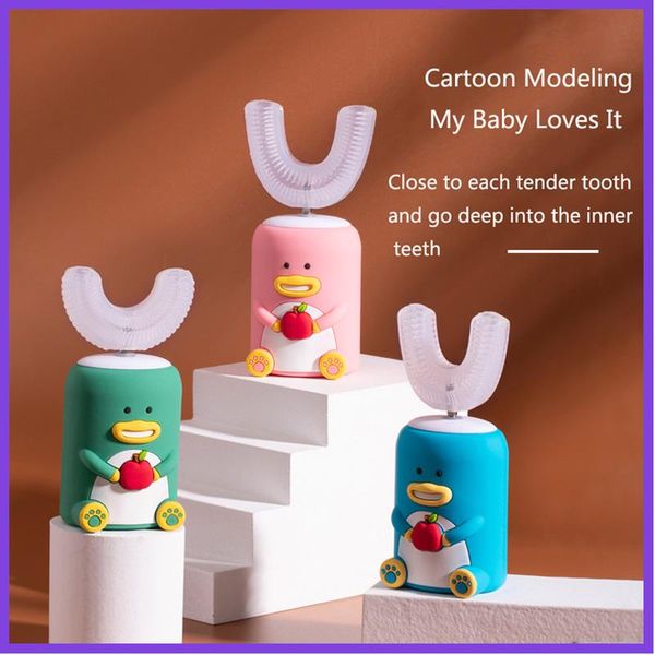 smart electric toothbrush usb rechargeable kids 5 mode u shape cartoon pattern children silicon tooth brush baby gift
smart electric toothbrush usb rechargeable kids 5 mode u shape cartoon pattern children silicon tooth brush baby gift