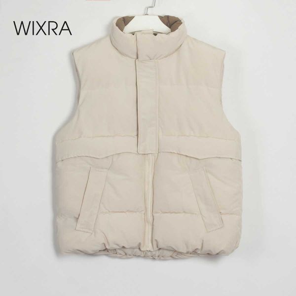 wixra women solid warm vest zipper sleeveless pockets thick coat loose outwear autumn winter korean fashion 211008, Black;white
wixra women solid warm vest zipper sleeveless pockets thick coat loose outwear autumn winter korean fashion 211008, Black;white