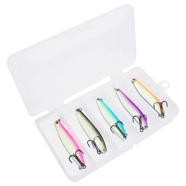 fishing hooks 5pcs/set spoon lure hard baits 6.5cm 13g luminous metal sequins bait treble hook spinner lures fish tackle
fishing hooks 5pcs/set spoon lure hard baits 6.5cm 13g luminous metal sequins bait treble hook spinner lures fish tackle