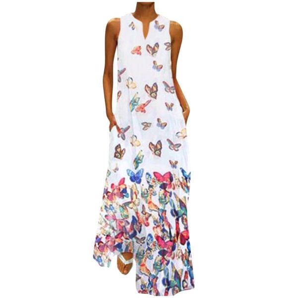 vintage dress women female plus size butterfly chiffon print daily fashion sleeveless boho v neck maxi vestido casual dresses, Black;gray
vintage dress women female plus size butterfly chiffon print daily fashion sleeveless boho v neck maxi vestido casual dresses, Black;gray