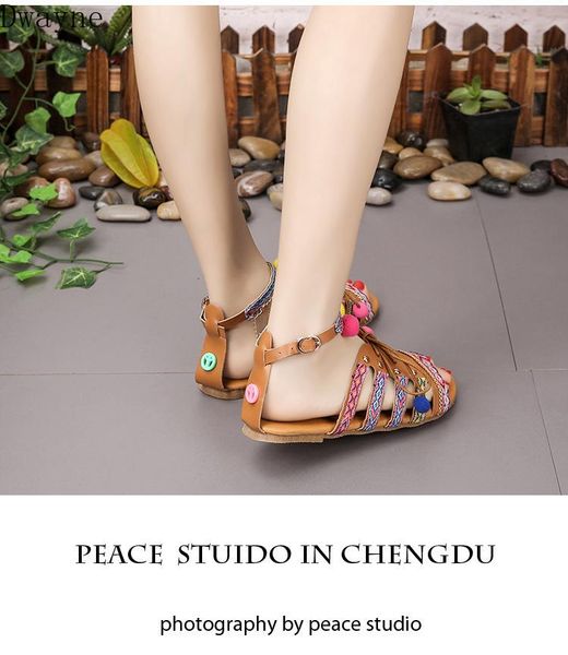fashion large size sandals women's boho fish mouth ball national style flat, Black
fashion large size sandals women's boho fish mouth ball national style flat, Black