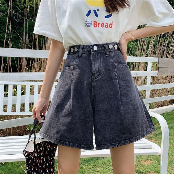women's shorts blue solid high waist wide leg women denim 2021 summer white pure korean ladies daily bottoms plus size 5xl, White;black
women's shorts blue solid high waist wide leg women denim 2021 summer white pure korean ladies daily bottoms plus size 5xl, White;black