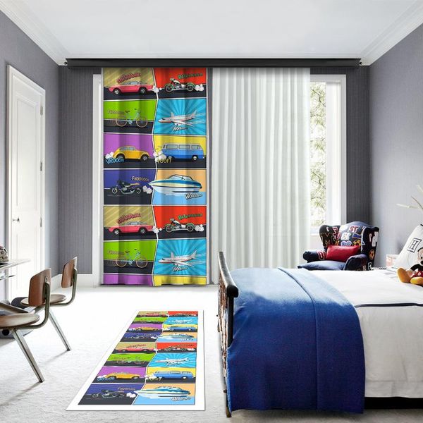 cipcici vehicle composition one piece panel curtain kids living room decorative child woman mixed colors cars airplanes & drapes
cipcici vehicle composition one piece panel curtain kids living room decorative child woman mixed colors cars airplanes & drapes