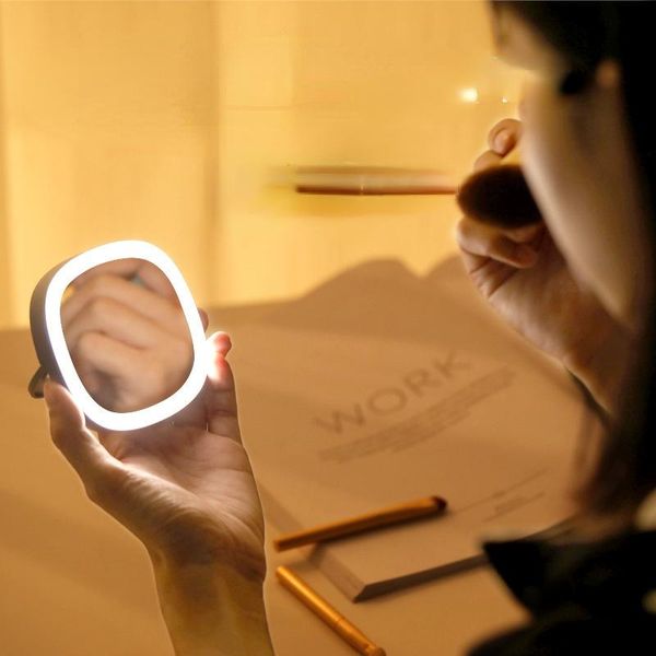 compact mirrors led makeup mirror portable folding mini 3-color fill light small to simulate natural skin care and eye hd
compact mirrors led makeup mirror portable folding mini 3-color fill light small to simulate natural skin care and eye hd