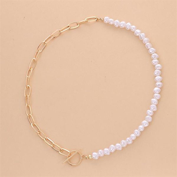 chains fashion trendy ot buckle shaped pearl necklace female geometric simple eyelet chain suitable for party dance wedding, Silver
chains fashion trendy ot buckle shaped pearl necklace female geometric simple eyelet chain suitable for party dance wedding, Silver