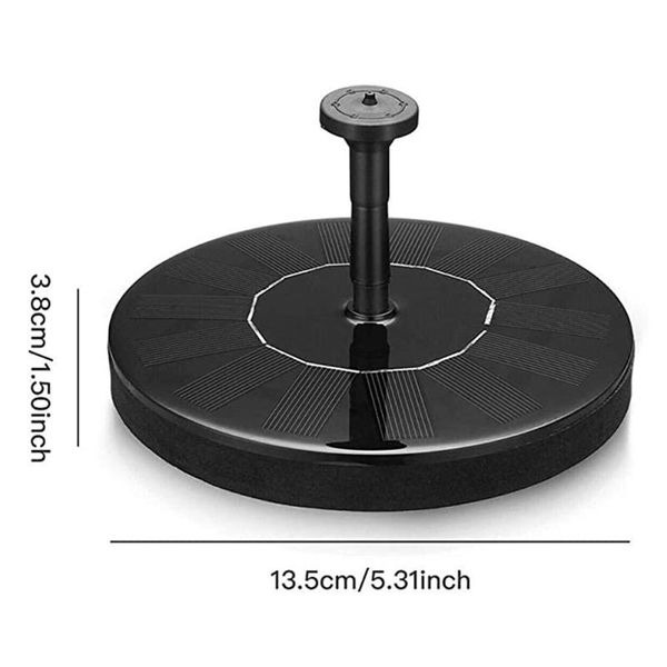 solar fountain pump 13cm 1w water pool pond decoration garden decorations