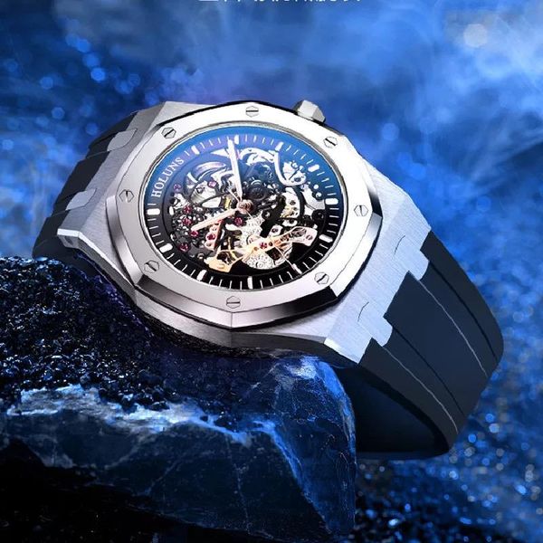 wristwatches 2021 products holuns automatic mechanical hollow men's waterproof fashion casual watch, Slivery;brown
wristwatches 2021 products holuns automatic mechanical hollow men's waterproof fashion casual watch, Slivery;brown