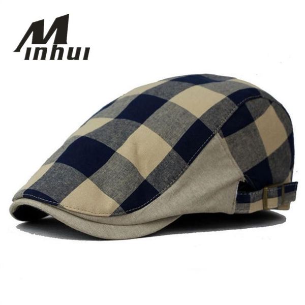berets minhui fashion plaid sboy beret men's hats vintage boina feminina gorra casquette flat cap men women toca sun hat, Blue;gray
berets minhui fashion plaid sboy beret men's hats vintage boina feminina gorra casquette flat cap men women toca sun hat, Blue;gray