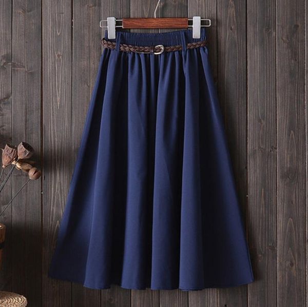 skirts vintage womens mid length plus size elegant plaid mid-long skirt pleated solid women autum faldas largas mujer, Black
skirts vintage womens mid length plus size elegant plaid mid-long skirt pleated solid women autum faldas largas mujer, Black