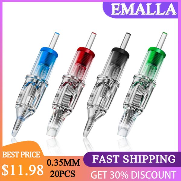 emalla 20pcs 0.35mm sterilized tattoo needles rl/rs/rm/m1 disposable tattoo cartridges tattoo machine permanent makeup machinesc
emalla 20pcs 0.35mm sterilized tattoo needles rl/rs/rm/m1 disposable tattoo cartridges tattoo machine permanent makeup machinesc