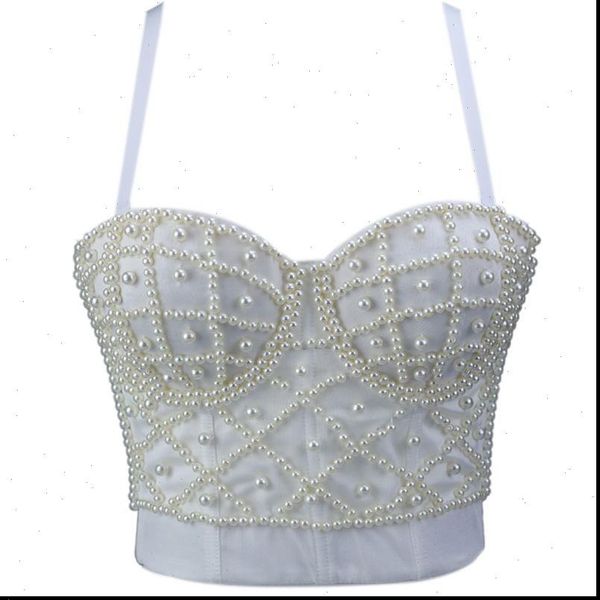 womens tank women sleeveless crop pearl beaded bustier push up corset club bralette drop good quality, White
womens tank women sleeveless crop pearl beaded bustier push up corset club bralette drop good quality, White