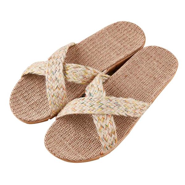 women summer flat sandals indoor eva house linen slippers multi-style non-slip home slides portable silent beach sandal, Black
women summer flat sandals indoor eva house linen slippers multi-style non-slip home slides portable silent beach sandal, Black
