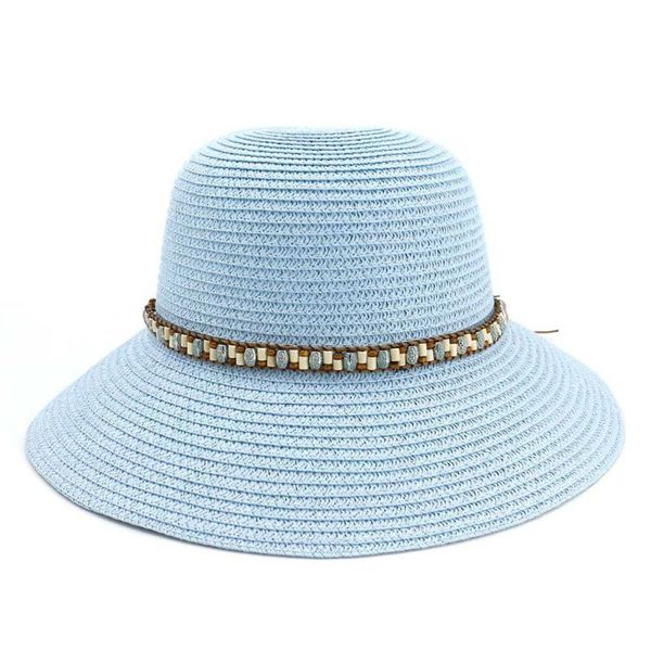 stingy brim hats fashion wood bead straw women summer sun for lady dome fishing caps casual travel beach cap 10colors, Blue;gray
stingy brim hats fashion wood bead straw women summer sun for lady dome fishing caps casual travel beach cap 10colors, Blue;gray