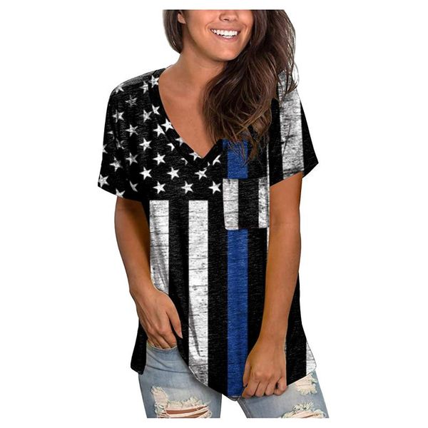 women's t-shirt womens patriotic t-shirts independence day stripes star american flag v neck knot short sleeve roupas feminina clothes, White
women's t-shirt womens patriotic t-shirts independence day stripes star american flag v neck knot short sleeve roupas feminina clothes, White