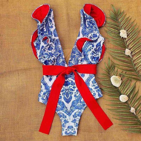 ruffle print floral strappy slimming swimwear women swimsuit deep-v bathing suit beach wear monkini 210630, White;black
ruffle print floral strappy slimming swimwear women swimsuit deep-v bathing suit beach wear monkini 210630, White;black