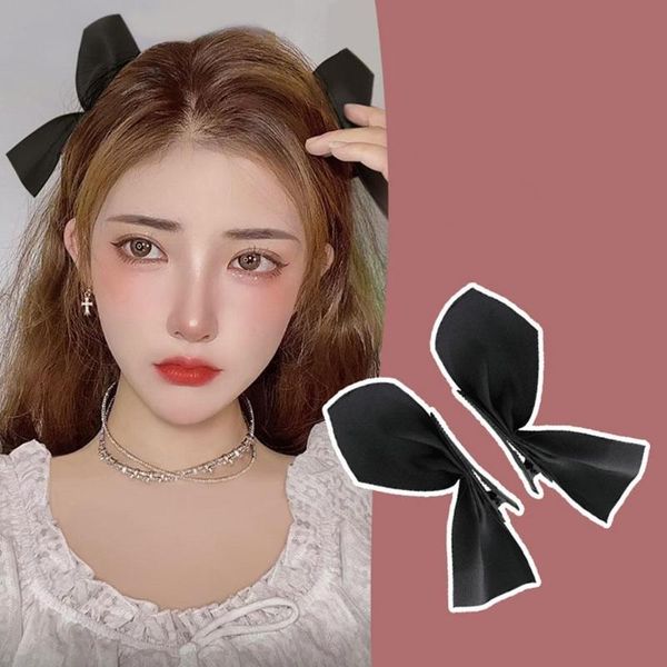 hair accessories 1pair black white ribbon bows clips vintage bowknot side hairpin cute girls barrettes headdress for women
hair accessories 1pair black white ribbon bows clips vintage bowknot side hairpin cute girls barrettes headdress for women