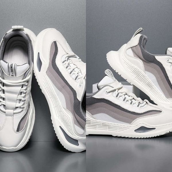 Casual shoes Dad men's summer breathable mesh leather casual sports Korean versatile fashion 2021 DEVV, White
Casual shoes Dad men's summer breathable mesh leather casual sports Korean versatile fashion 2021 DEVV, White