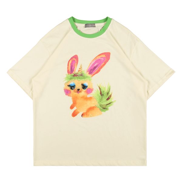 welldone 21s new painted little monster short-sleeved we11done casual all-match printed rabbit t-shirt top, White;black
welldone 21s new painted little monster short-sleeved we11done casual all-match printed rabbit t-shirt top, White;black