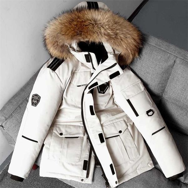 winter warm men jacket coat white duck down parka thick puffer stand hat overcoat fashion 211214, Black
winter warm men jacket coat white duck down parka thick puffer stand hat overcoat fashion 211214, Black
