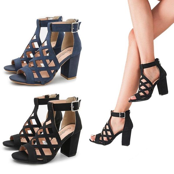 dress shoes daigelo pumps summer women's shoe hollow zipper fish mouth sandals high heels open toe quality, Black
dress shoes daigelo pumps summer women's shoe hollow zipper fish mouth sandals high heels open toe quality, Black