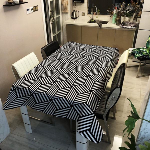 table cloth black and white geometric stripe tablecloth waterproof toalha de mesa nappe decoracao para casa manteles cover
table cloth black and white geometric stripe tablecloth waterproof toalha de mesa nappe decoracao para casa manteles cover