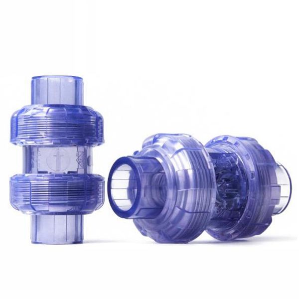 1pc pvc transparent check valve inner diameter 20-63mm garden irrigation blue upvc adapters watering equipments
1pc pvc transparent check valve inner diameter 20-63mm garden irrigation blue upvc adapters watering equipments