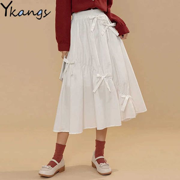 white kawaii bow long pleated skirts women black elastic high waist a-line midi skirt summer harajuku saia aesthetic for girls 210619
white kawaii bow long pleated skirts women black elastic high waist a-line midi skirt summer harajuku saia aesthetic for girls 210619