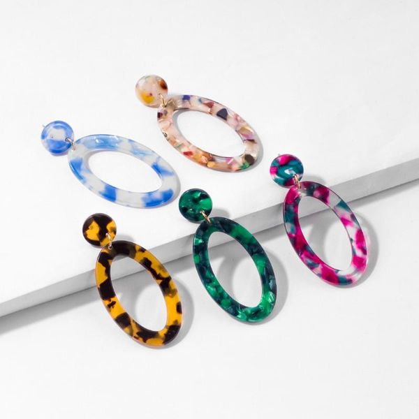 dangle & chandelier summer simple oval pendant female ear stud leopard multi-colored acrylic cellulose acetate sheet ornament, Silver
dangle & chandelier summer simple oval pendant female ear stud leopard multi-colored acrylic cellulose acetate sheet ornament, Silver