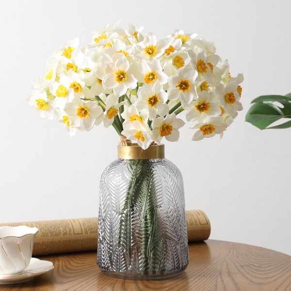 decorative flowers & wreaths artificial flower narcissus bouquet silk cloth arrangement diy home el restaurant bedroom decoration
decorative flowers & wreaths artificial flower narcissus bouquet silk cloth arrangement diy home el restaurant bedroom decoration