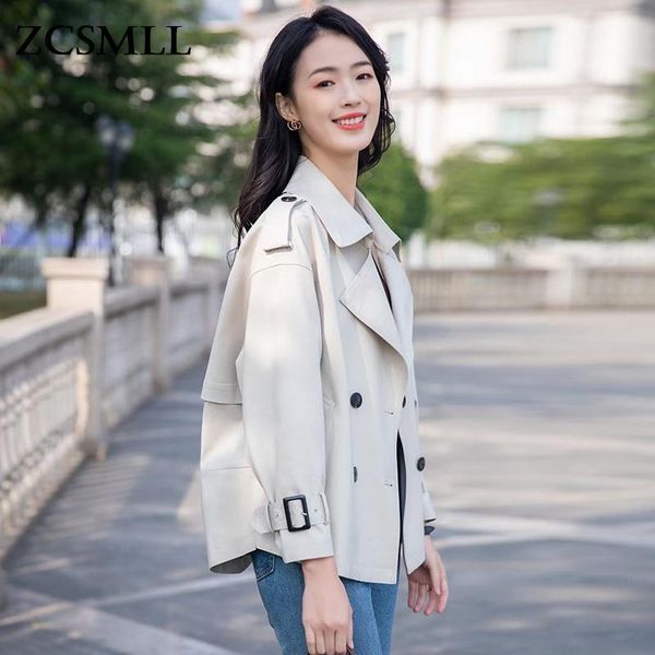 women's trench coats zcsmll windbreaker 2021 style winter and autumn korean fashion trend temperament loose jacket women, Tan;black
women's trench coats zcsmll windbreaker 2021 style winter and autumn korean fashion trend temperament loose jacket women, Tan;black