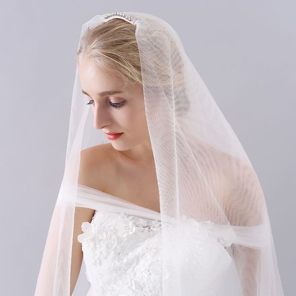 o925 classical fingertip length marriage bridal veil two-layer cut edge soft tulle white wedding bride headdress with hair comb, Black
o925 classical fingertip length marriage bridal veil two-layer cut edge soft tulle white wedding bride headdress with hair comb, Black