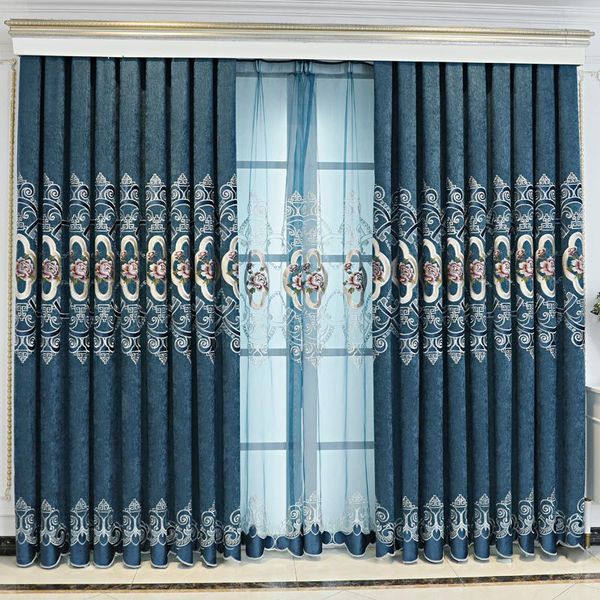 curtain & drapes chinese style chenille cashmere embroidered blackout curtains for living room bedroom villa valance window customization
curtain & drapes chinese style chenille cashmere embroidered blackout curtains for living room bedroom villa valance window customization